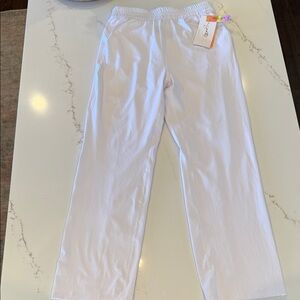 Gottex White Athletic Pants Size L